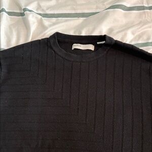 Perry Ellis  Cashmere Men's Black Crewneck Sweater worn and Dry Cleaned 1x